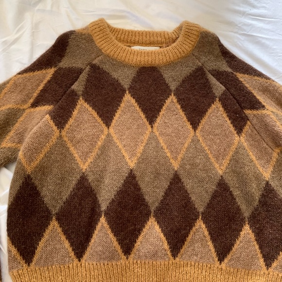 BLOGGERS FAVORITE!! GORGEOUS ZARA Argyle Sweater - Picture 5 of 8